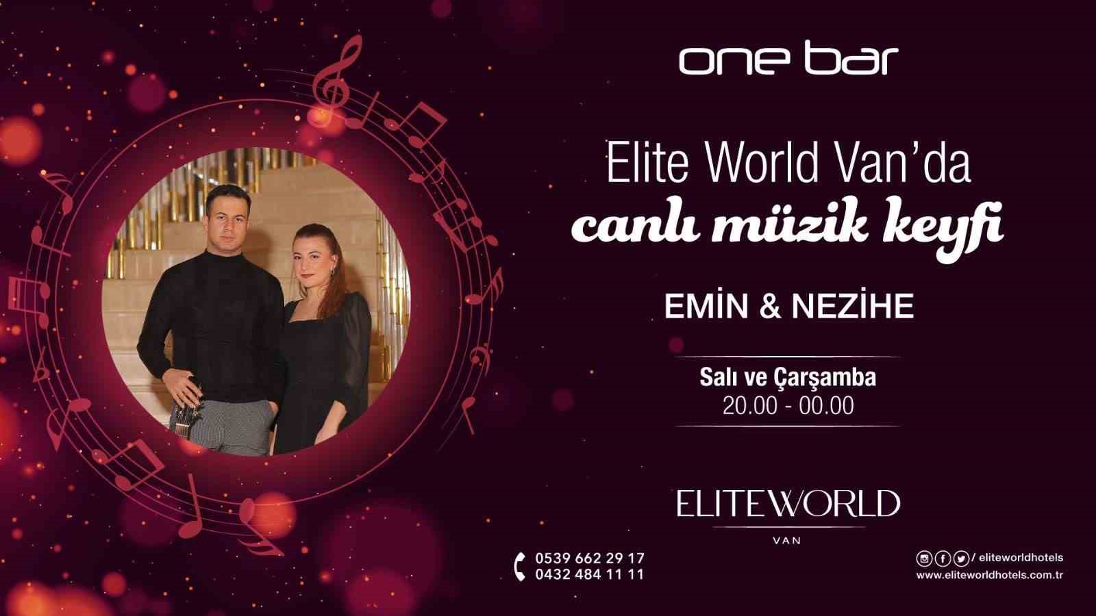 VAN’IN BEŞ YILDIZLI OTELİ ELİTE WORLD VAN HOTEL, CANLI MÜZİK