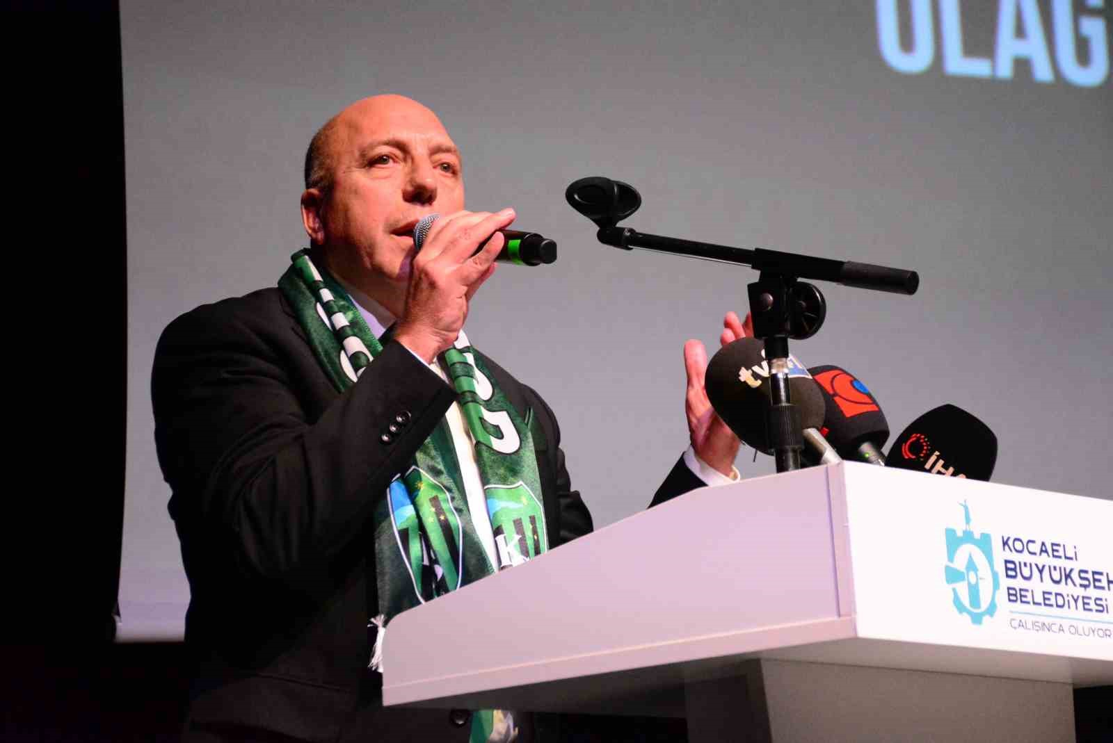 SEÇİMLİ GENEL KURUL HEYECANI YAŞANAN KOCAELİSPOR'DA MEVCUT BAŞKAN ENGİN KOYUN,
