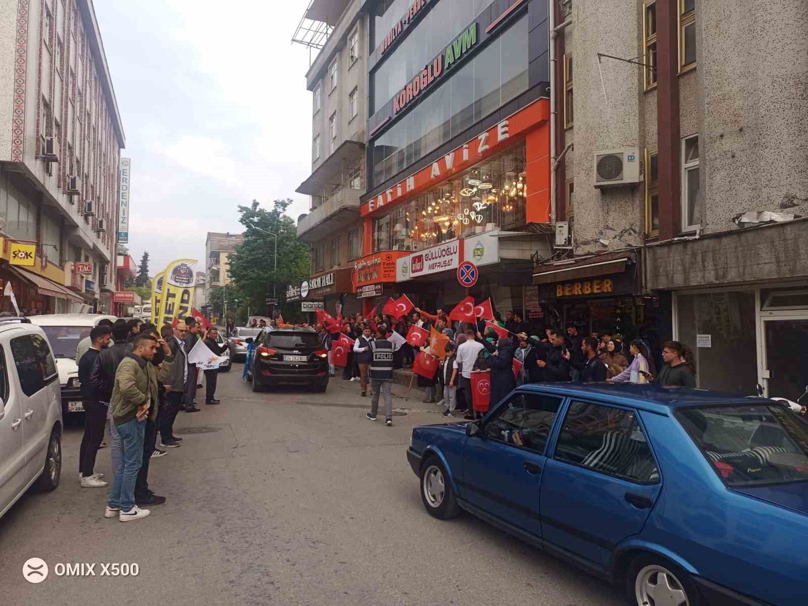 ZONGULDAK’IN ALAPLI İLÇESİNDE CUMHURBAŞKANI RECEP TAYYİP ERDOĞAN’IN RESMİ OLMAYAN SONUÇLARA