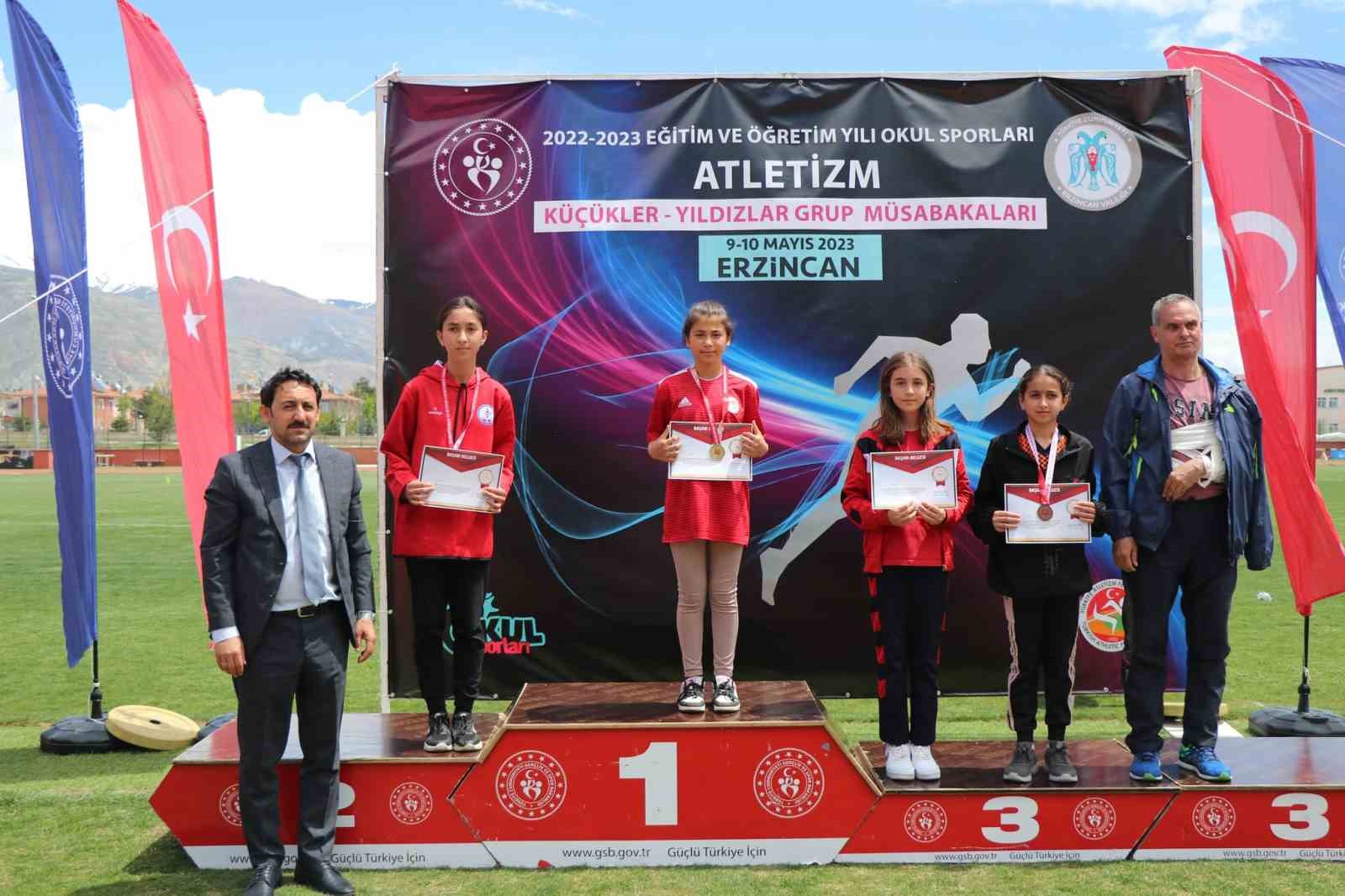 ERZİNCAN ATLETİZM YARIŞLARI YAPILDI