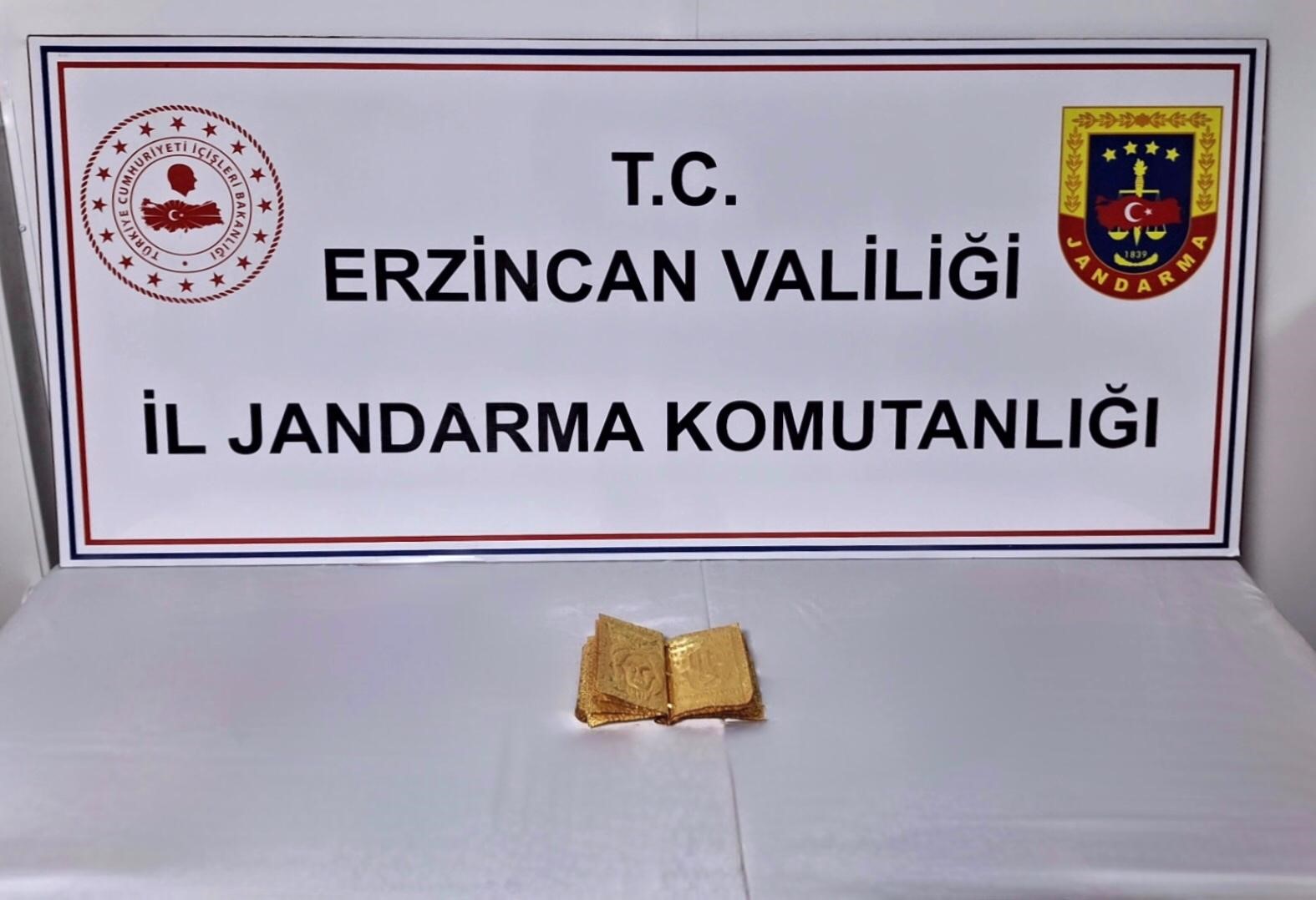 ERZİNCAN’DA JANDARMA EKİPLERİNCE, MUSEVİ DİNİNE AİT MOTİFLER VE İBRANİCE YAZILAR