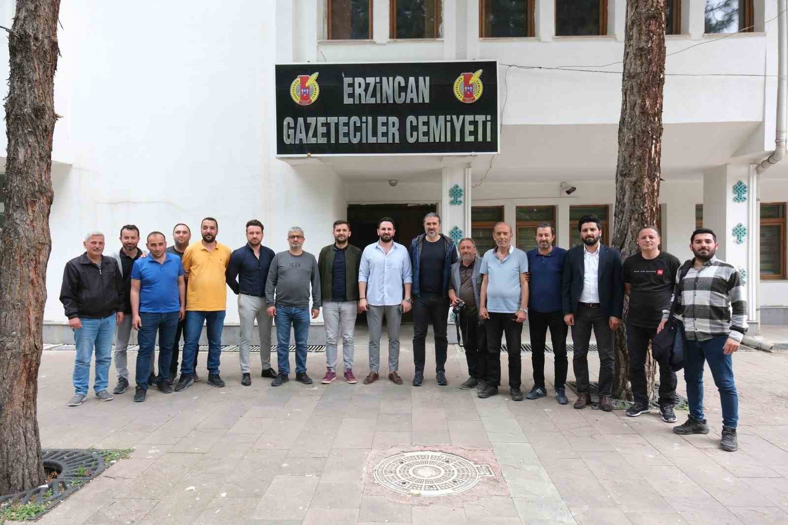 CUMARTESİ GÜNÜ OYNANACAK OLAN 24ERZİNCANSPOR-ANKARASPOR MAÇI ÖNCESİNDE ERZİNCAN GAZETECİLER CEMİYETİNE