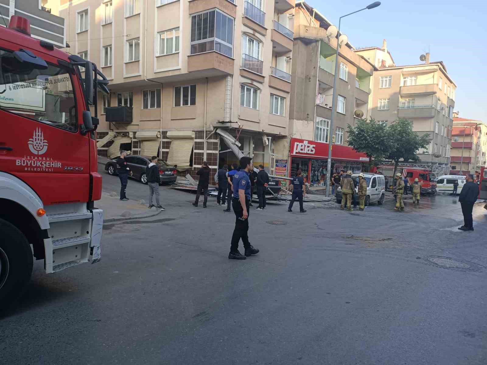 ESENLER'DE BİR OTOMOBİL TAMİRHANESİNDE LPG TANKI TAKILAN ARAÇLARDAN BİRİNDE PATLAMA