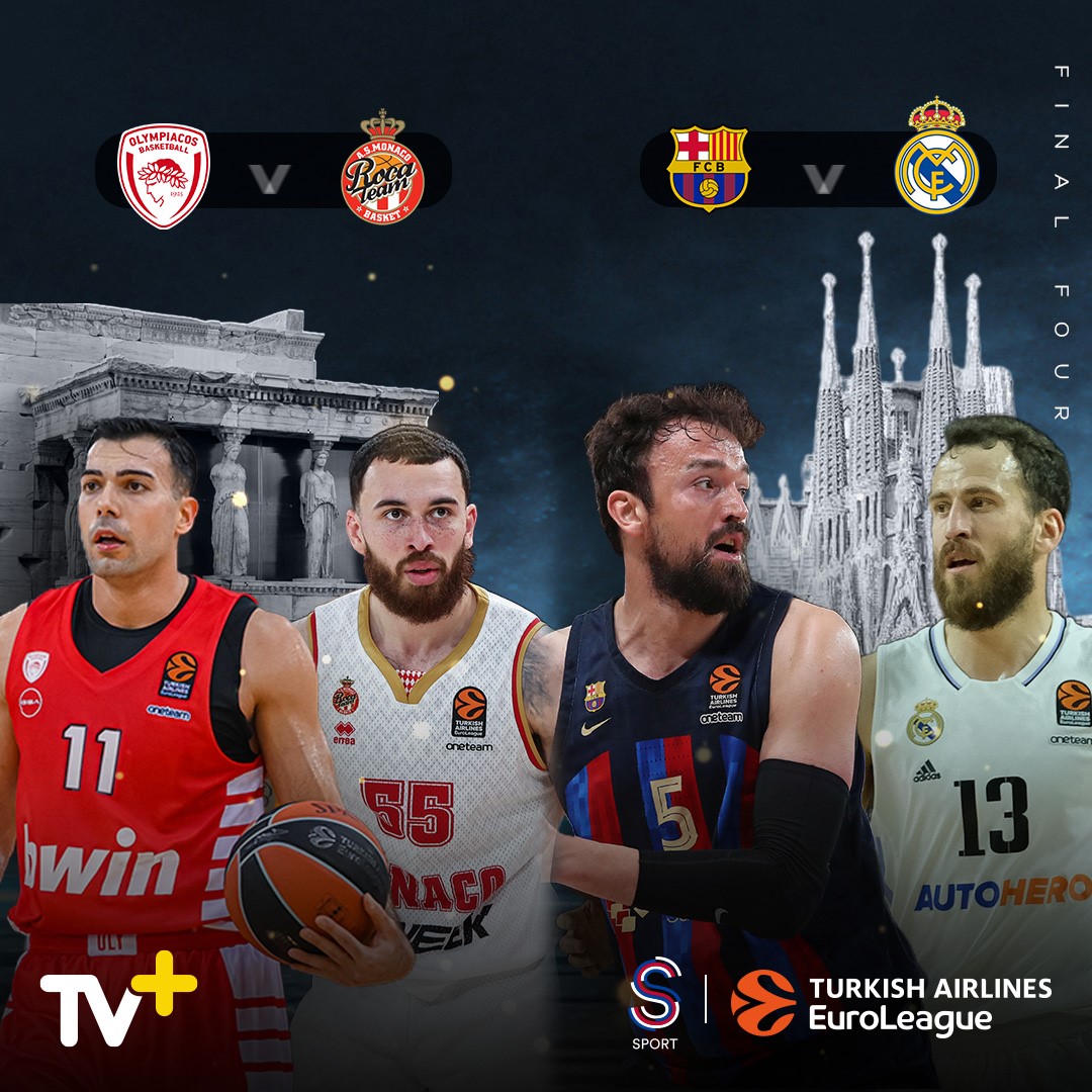 TÜRKİYE'NİN SEVİLEN TELEVİZYON PLATFORMU TV+, EUROLEAGUE’DE FİNAL-FOUR HEYECANINI SPORSEVERLERLE BULUŞTURACAK.