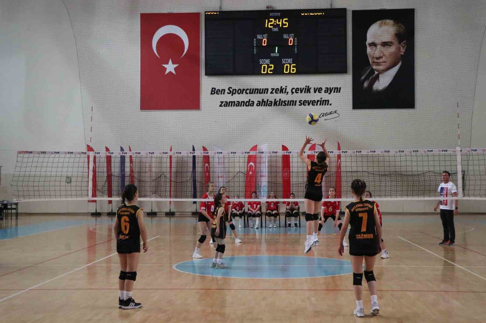 OKUL SPORLARININ 2022-2023 SEZONU FAALİYET PROGRAMINDA YER ALAN KÜÇÜK KIZLAR,