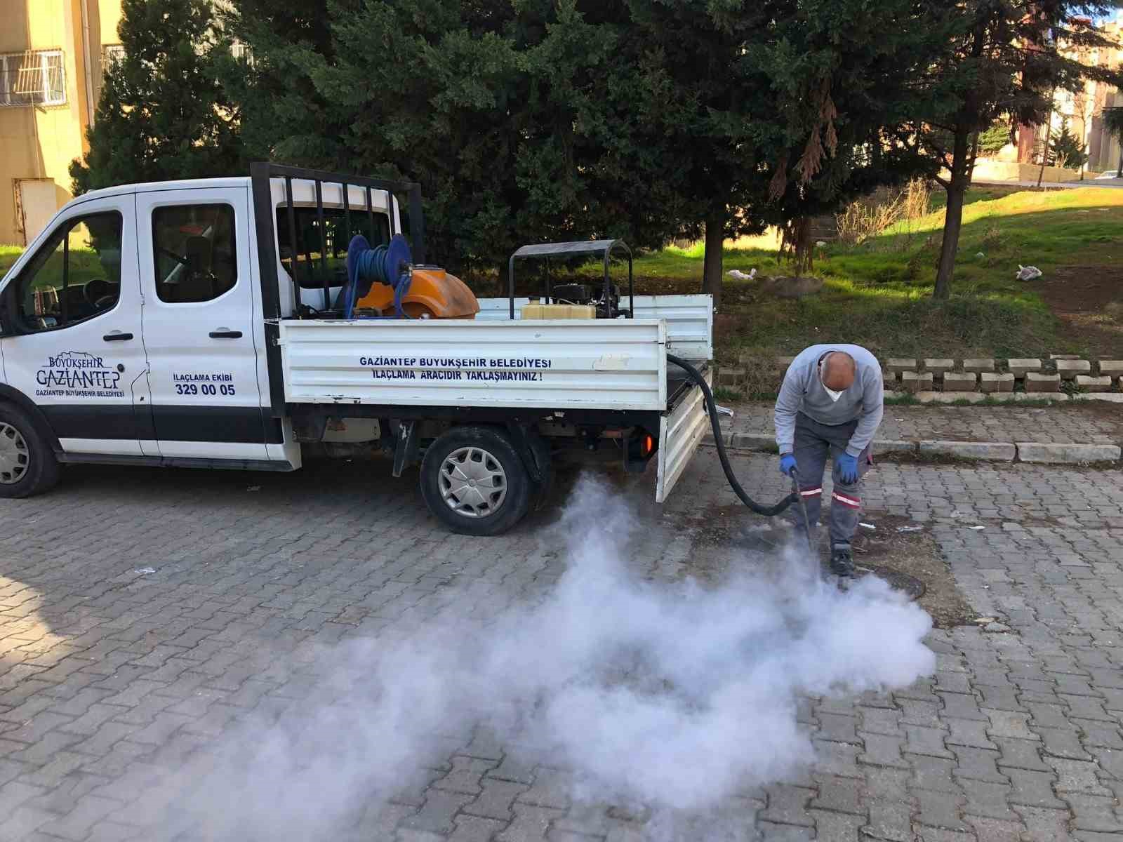 GAZİANTEP BÜYÜKŞEHİR BELEDİYESİ (GBB), YIL İÇERİSİNDE DÜZENLİ ARALIKLARLA SİVRİSİNEK VE