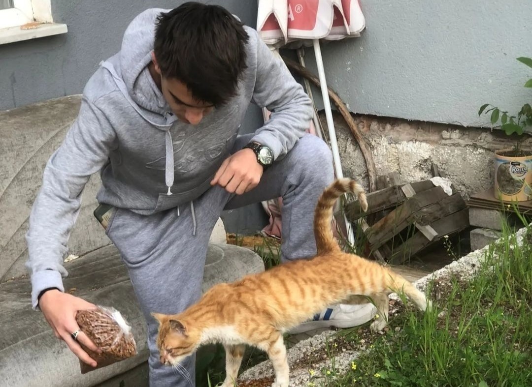GEDİZ SHMYO'DA SOKAK HAYVANLARINA "1 KAP SU, 1 KAP MAMA"ETKİNLİĞİ