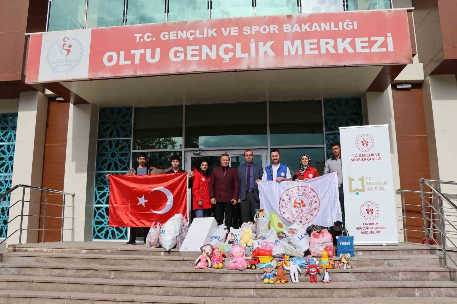 OLTU GENÇLİK MERKEZİ “OYUNCAK ARKADAŞIM”  PROJESİ KAPSAMINDA DEPREM BÖLGESİNDEKİ