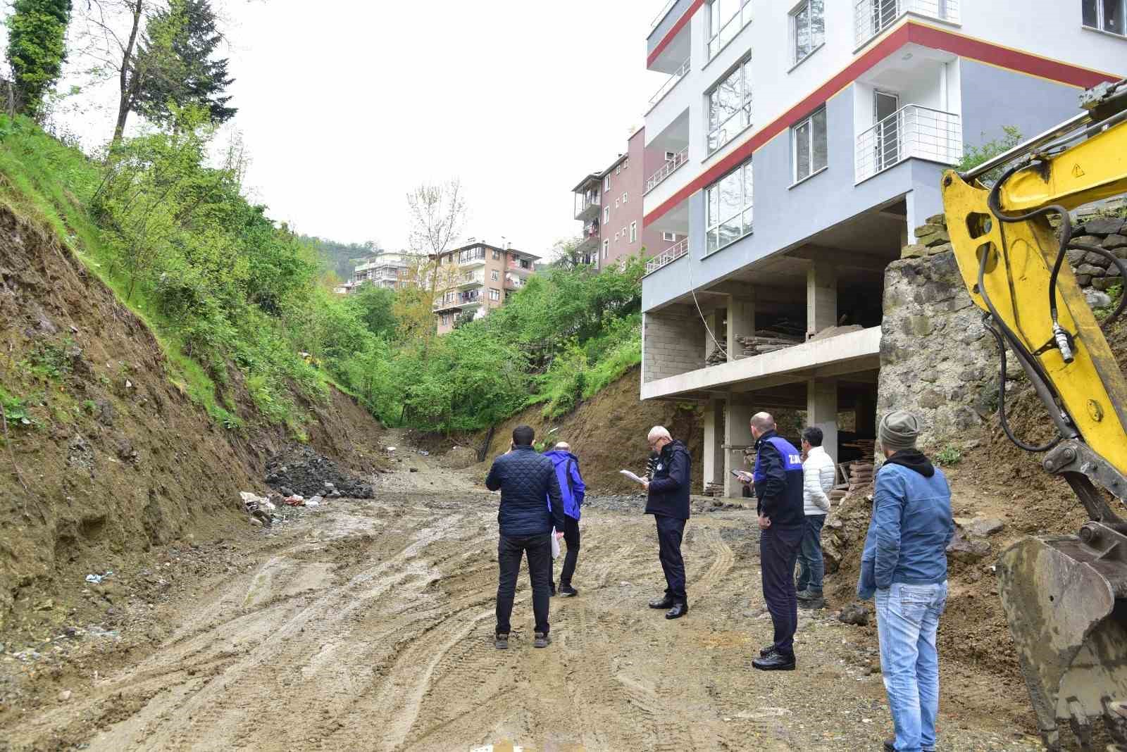 GİRESUN BELEDİYESİ, OLUŞABİLECEK DOĞAL AFETLERE KARŞI ŞEHRİN YERLEŞİM YERLERİNDEN GEÇEN