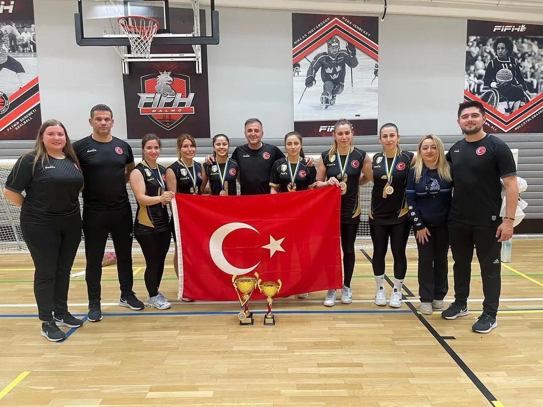 İSVEÇ'İN MALMÖ KENTİNDE DÜZENLENEN MALMÖ LADY INTERCUP TURNUVASI'NDA, GOALBALL KADIN