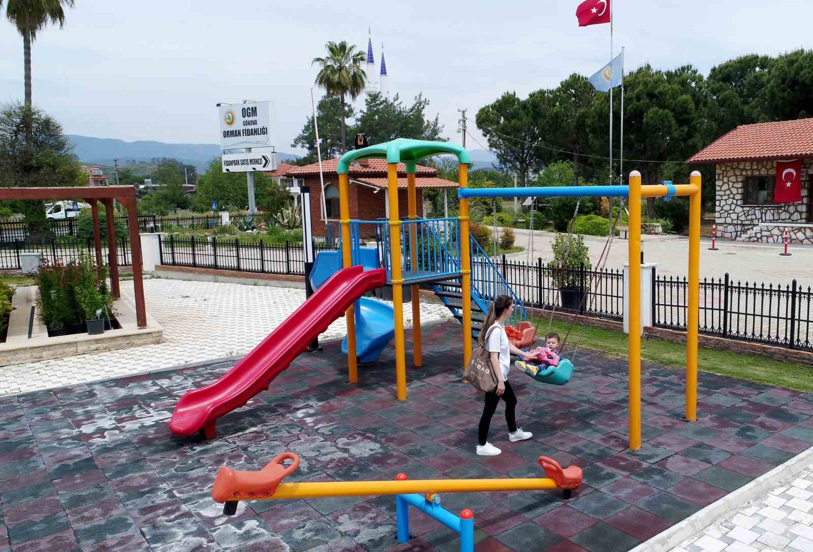 MUĞLA’DA GÖKOVA FİDANLIĞI İÇİNDE OLUŞTURULAN FİDAN PARKA FİDAN VE SÜS