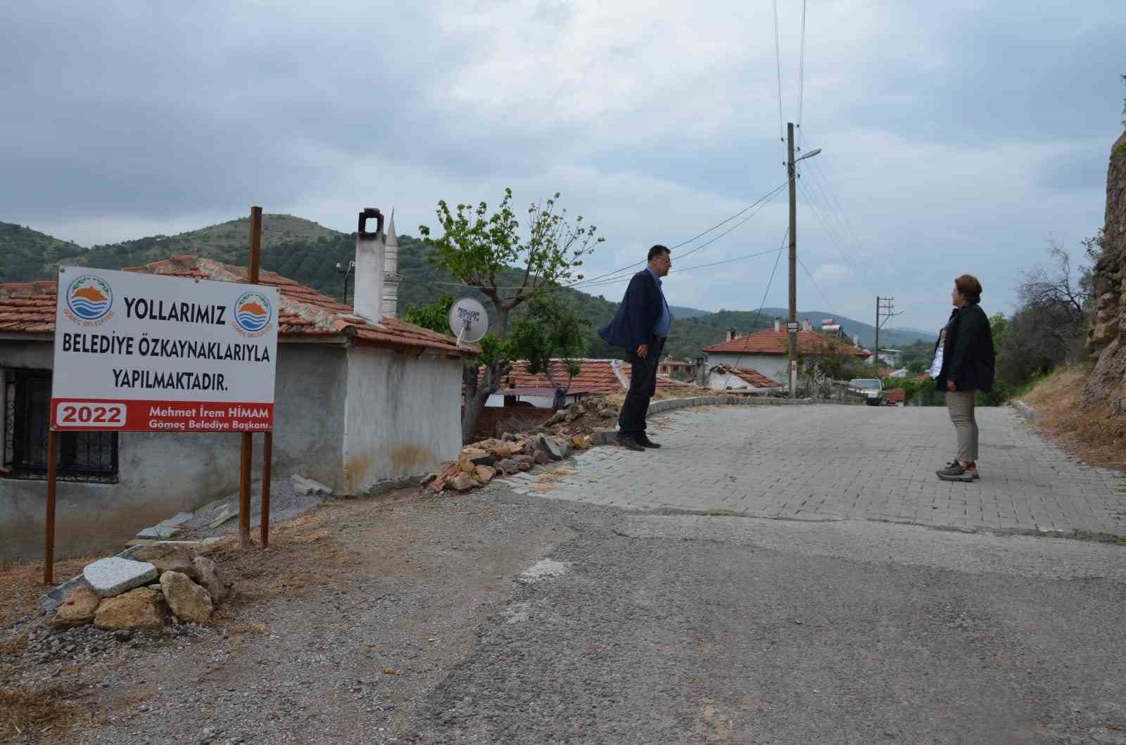 BALIKESİR’İN GÖMEÇ İLÇESİ KIRSAL MAHALLELERİNDEN KUYUALAN MAHALLESİNDEKİ KÖY İÇİ YOLLARININ