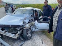 GÖNEN'DE TRAFİK KAZASINDA 3 KİŞİ YARALANDI