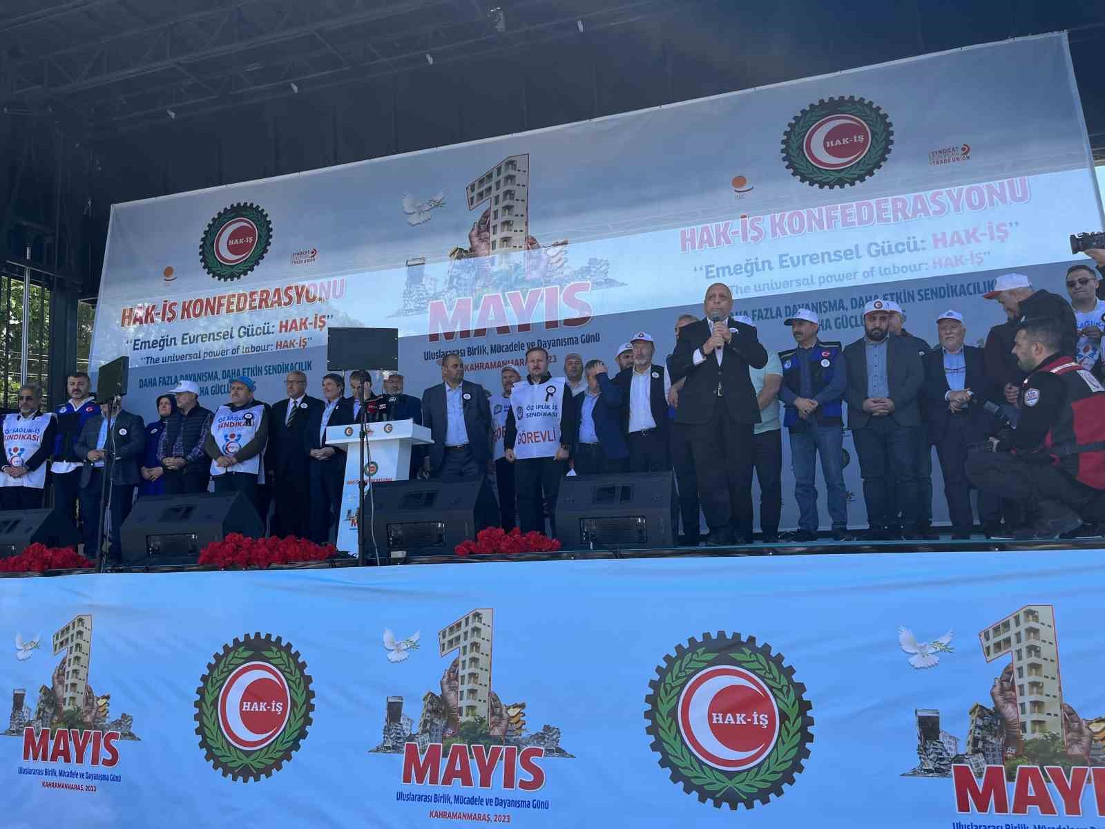 HAK-İŞ GENEL BAŞKANI MAHMUT ARSLAN, “HAK-İŞ OLARAK TAKSİMİ KUTSALLAŞTIRMADAN TÜRKİYE’NİN