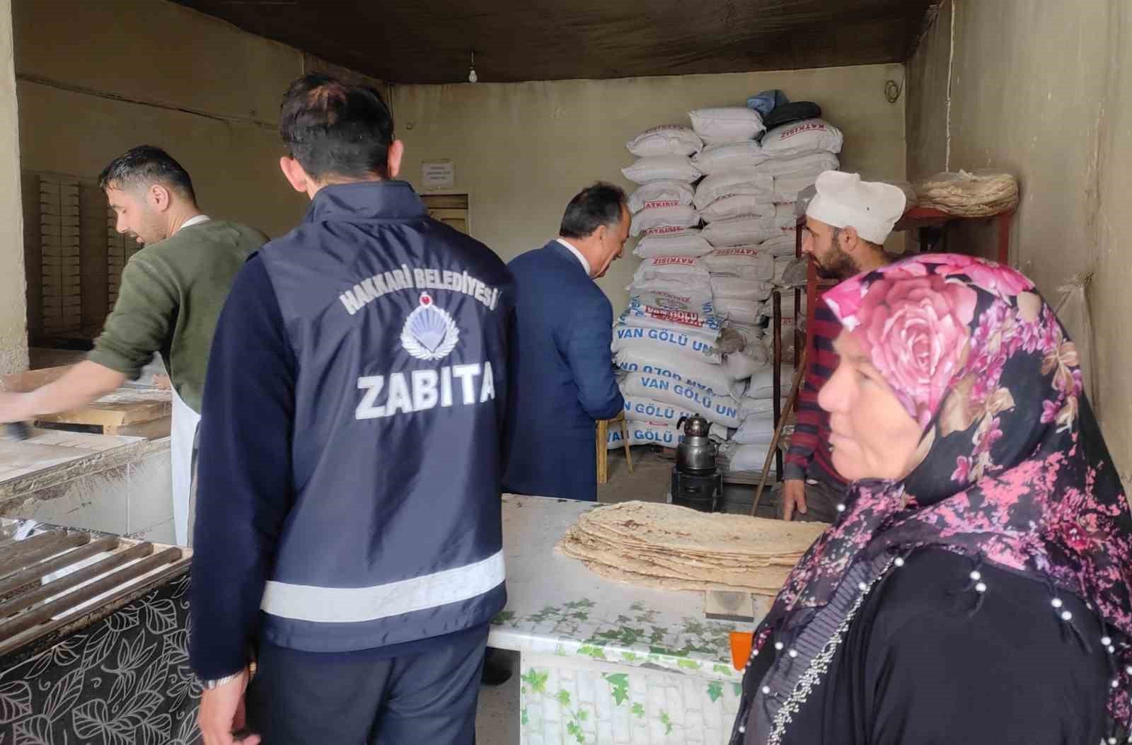 HAKKARİ BELEDİYESİ ZABITA MÜDÜRLÜĞÜ EKİPLERİ KENTTE BULUNAN İŞLETMELERE YÖNELİK GENEL