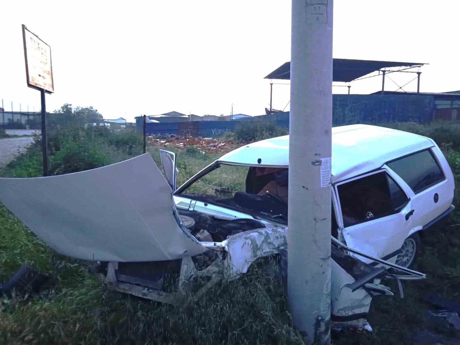 MANİSA’NIN TURGUTLU İLÇESİNDE BUGÜN SABAH SAATLERİNDE MEYDANA GELEN TRAFİK KAZASINDA