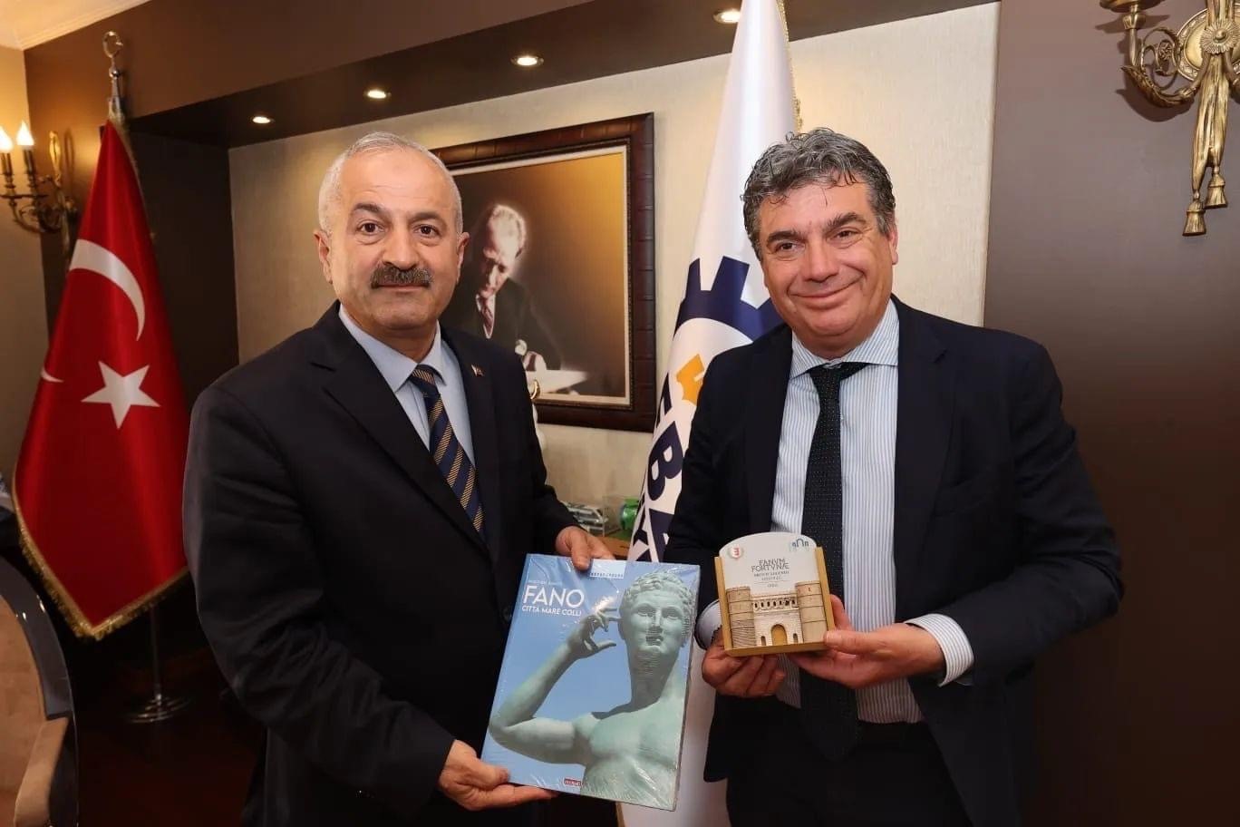 GEBZE BELEDİYESİ, BAŞKAN ZİNNUR BÜYÜKGÖZ İLÇEYE GELEN İTALYA’NIN FANO KENTİ
