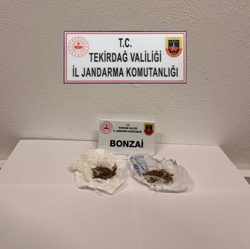 OTOMOBİLİN İÇERİSİNDE 18 GRAM BONZAİ ELE GEÇİRİLDİ