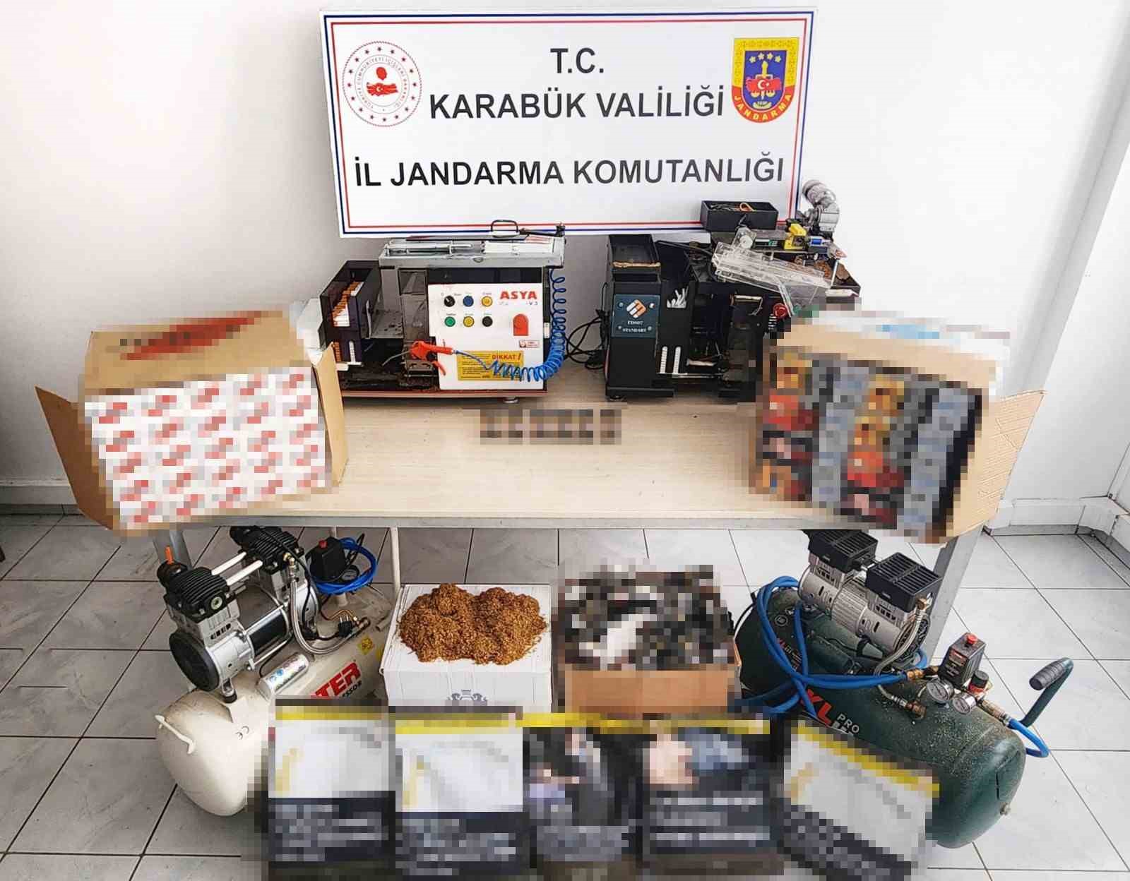 KARABÜK'TE YAPILAN KAÇAKÇILIK OPERASYONUNDA 2 KİŞİ GÖZALTINA ALINDI.
