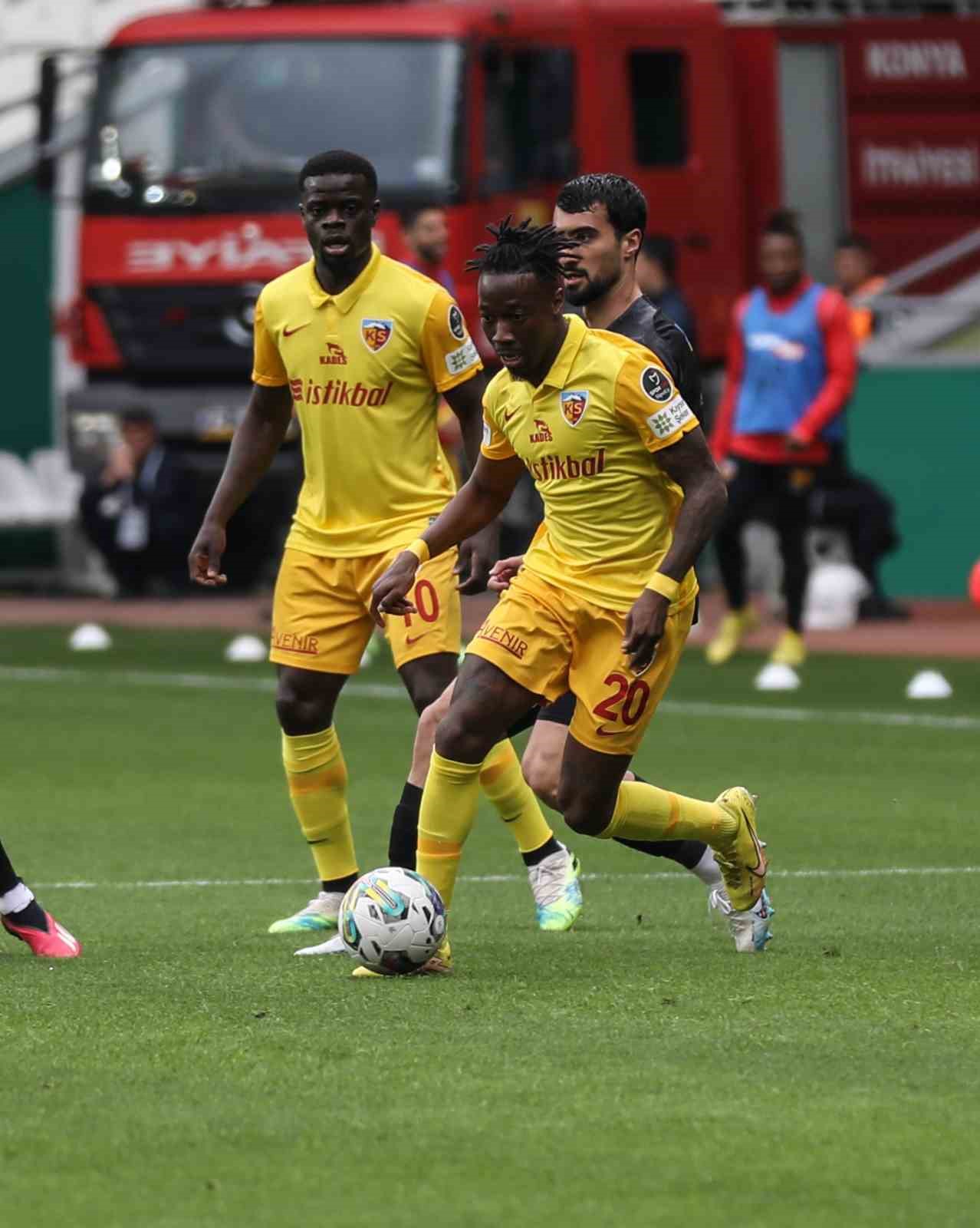YUKATEL KAYSERİSPOR, DÜN DEPLASMANDA OYNADIĞI MAÇTA KONYASPOR İLE 2-2 BERABERE
