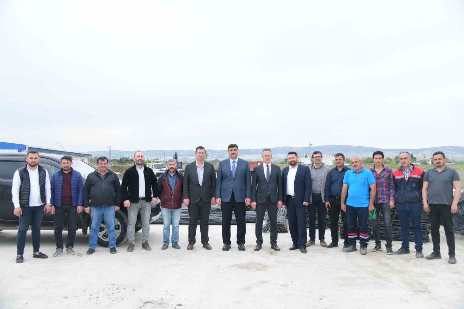 KAHRAMANKAZAN BELEDİYE BAŞKANI SERHAT OĞUZ, KAHRAMANKAZAN’IN MARKASI KAZANBEL BETON ŞİRKETİNE