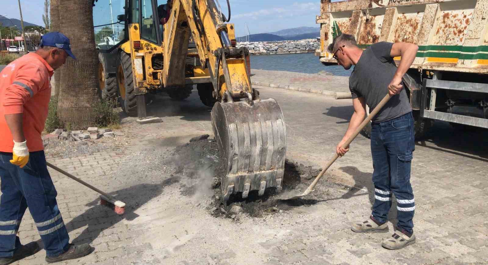 DAVUTLAR VE GÜZELÇAMLI MAHALLELERİNDE TEMİZLİK VE BAKIM SEFERBERLİĞİ BAŞLATILDI