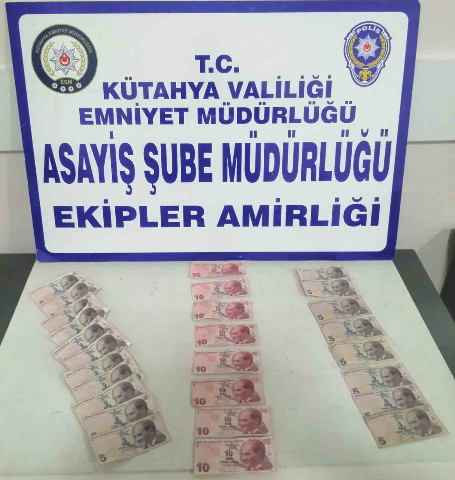 KÜTAHYA’DA ÇAY OCAĞINDAN PARA ÇALAN ŞAHIS SUÇÜSTÜ YAKALANDI