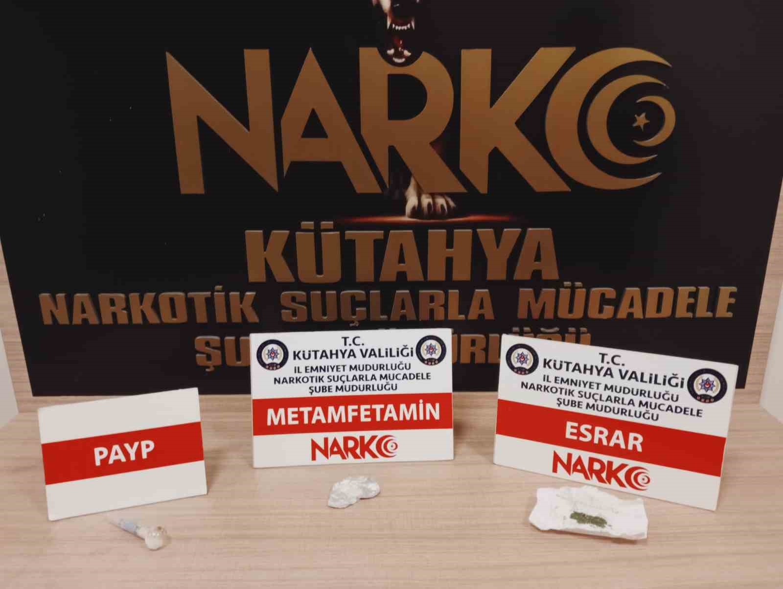 KÜTAHYA’DA ŞÜPHELİ ŞAHSIN ÜZERİNDE UYUŞTURUCU BULUNDU