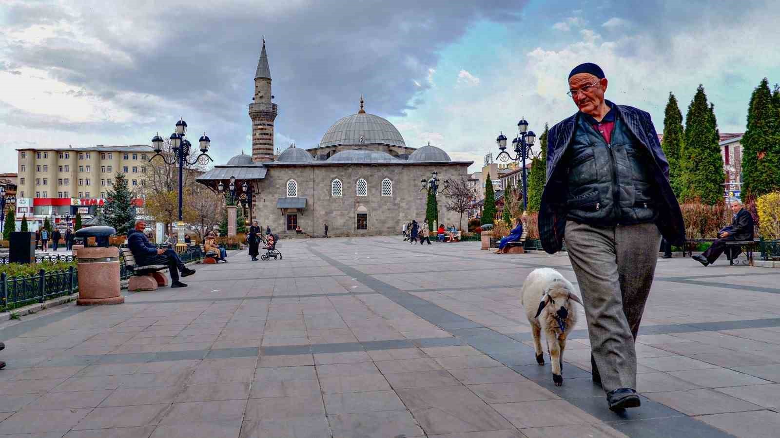 EN BÜYÜK KEYFİ ERZURUM CADDELERİNDE KUZULARINI GEZDİRMEK OLAN “KUZULU DEDE”