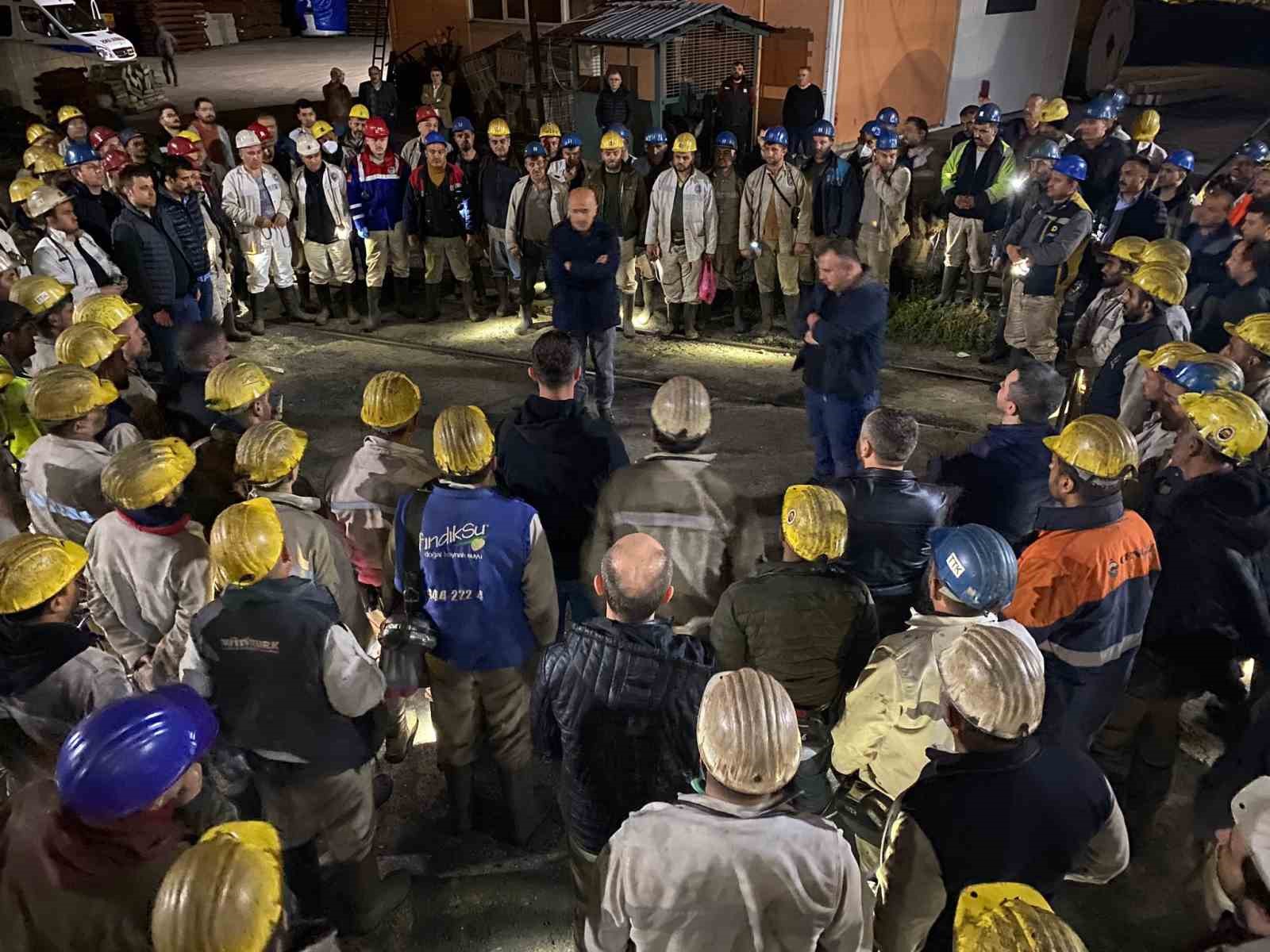 ZONGULDAK'TA TÜRKİYE TAŞKÖMÜRÜ KURUMU (TTK) ÜZÜLMEZ MÜESSESİNDE YAPILAN YANGIN TATBİKATI