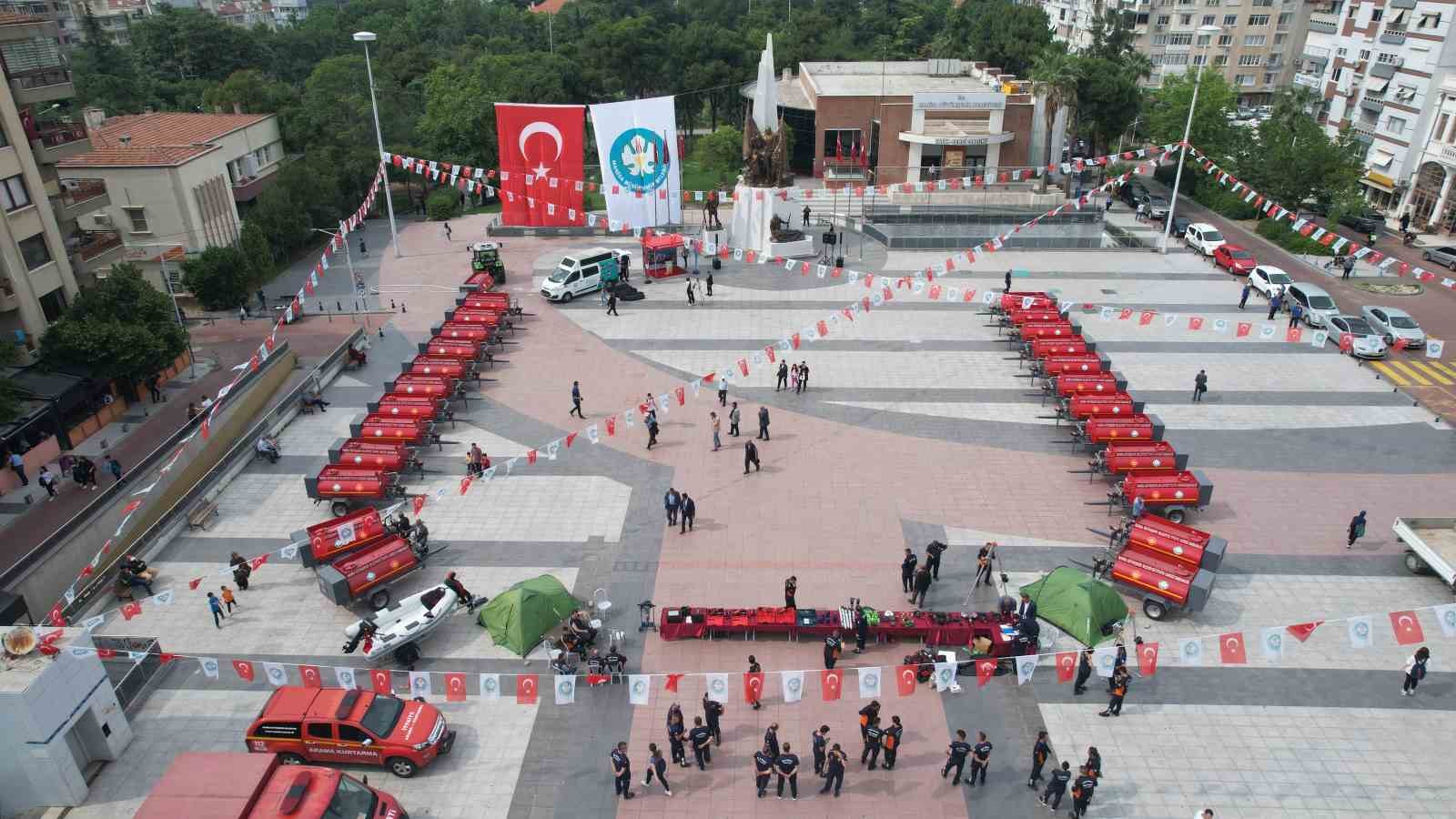 MANİSA BÜYÜKŞEHİR BELEDİYE BAŞKANI CENGİZ ERGÜN, İTFAİYE DAİRESİ BAŞKANLIĞININ YENİLENEN