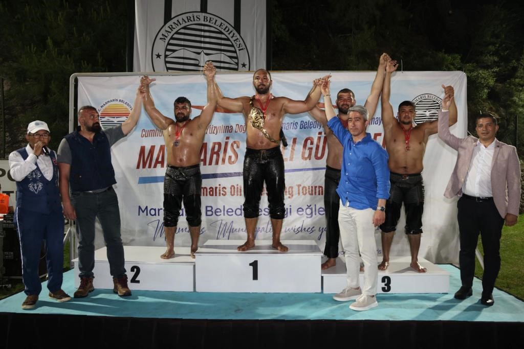 MARMARİS YAĞLI GÜREŞLERİNİN BAŞ PEHLİVANI ALİ GÜRBÜZ OLDU