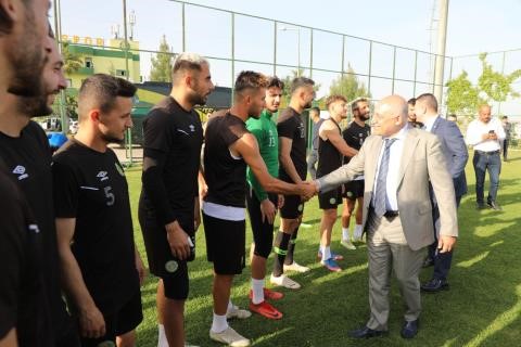 TÜRKİYE FUTBOL FEDERASYONU BAŞKANI MEHMET BÜYÜKEKŞİ, ALTYAPI ZİYARETLERİ KAPSAMINDA ŞANLIURFASPOR'U