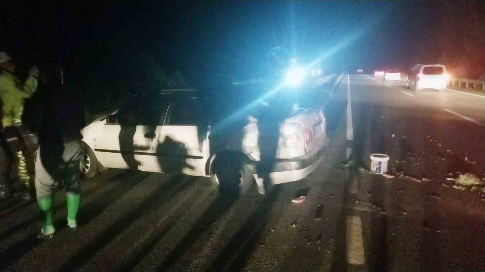 MUĞLA’NIN MENTEŞE İLÇESİNDE OTOMOBİL İLE MOTOSİKLETİN KARIŞTIĞI TRAFİK KAZASINDA MOTOSİKLET