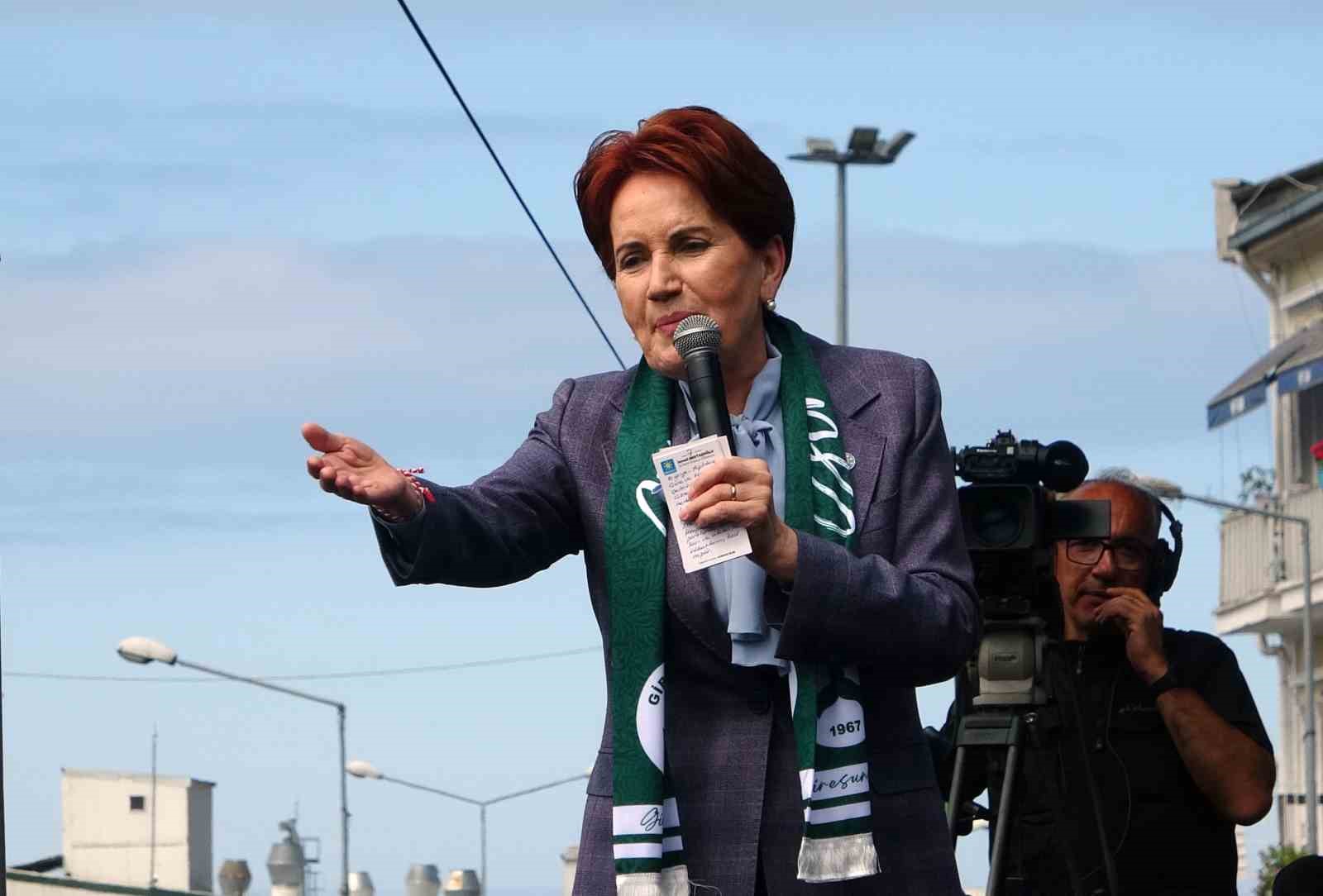 İYİ PARTİ GENEL BAŞKANI MERAL AKŞENER, PARTİSİNİN GİRESUN’DA DÜZENLEDİĞİ MİTİNGE