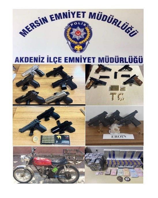 MERSİN EMNİYET MÜDÜRLÜĞÜNE BAĞLI EKİPLER MERKEZ AKDENİZ İLÇESİNDE GERÇEKLEŞTİRDİKLERİ ÇALIŞMALAR