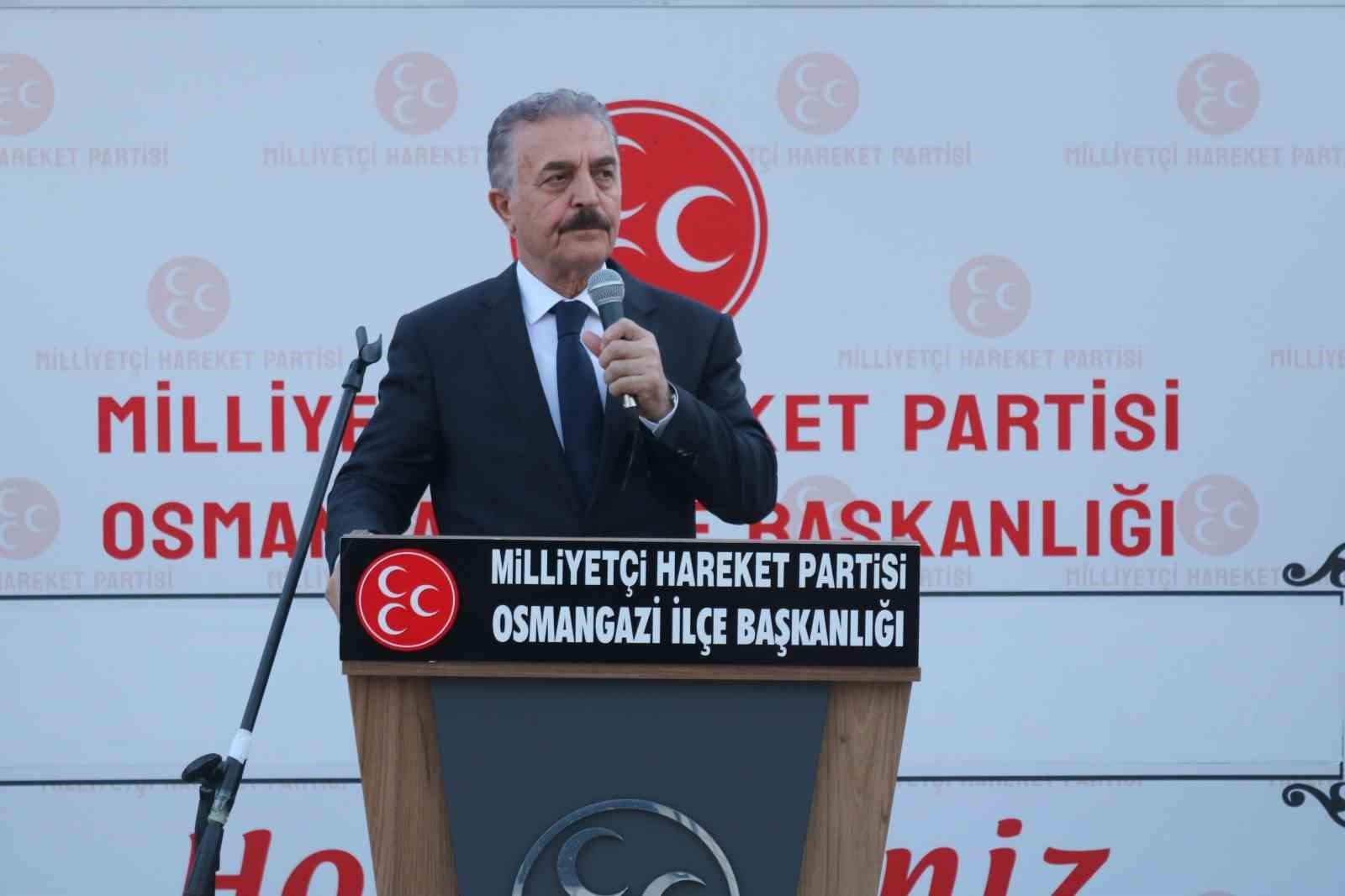 MİLLİYETÇİ HAREKET PARTİSİ (MHP) GENEL SEKRETERİ İSMET BÜYÜKATAMAN, BURSA’DA GERÇEKLEŞTİRDİĞİ