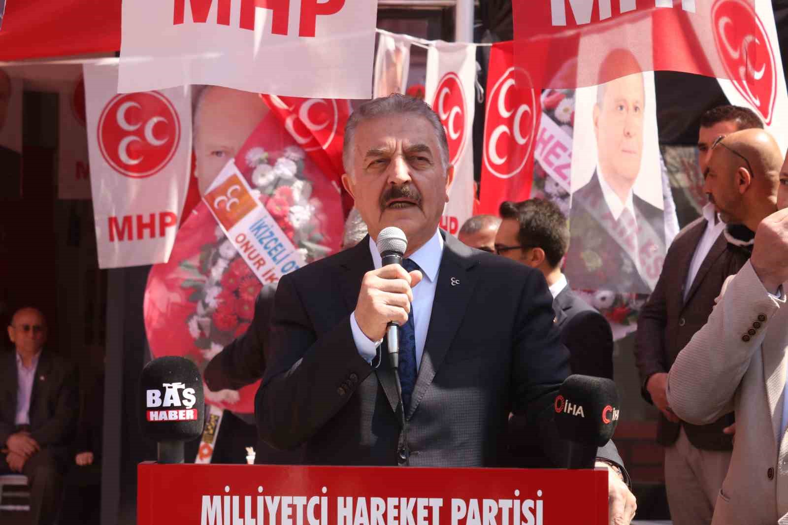 MİLLİYETÇİ HAREKET PARTİSİ (MHP) GENEL SEKRETERİ İSMET BÜYÜKATAMAN, BURSA’DA SEÇİM