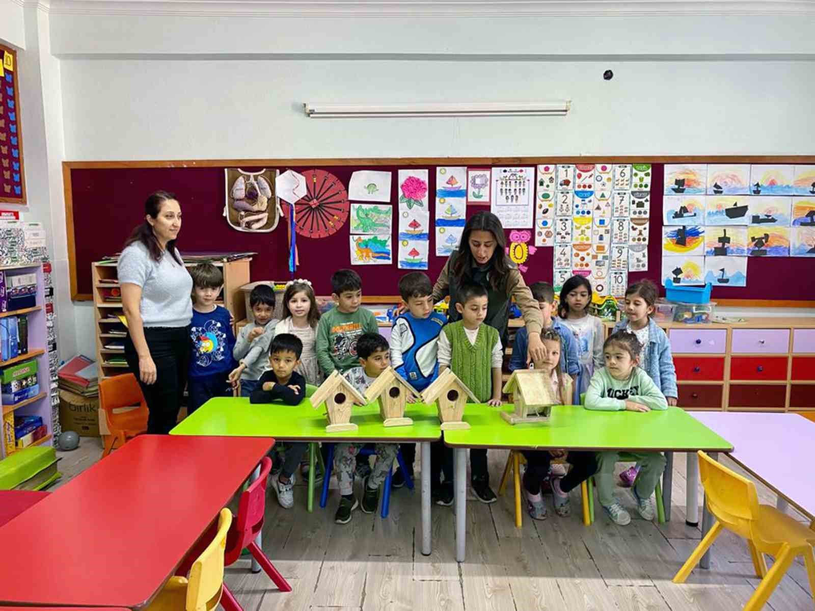 DALAMAN’DA ORMANLIK ALANLARA KUŞLAR İÇİN YERLEŞTİRİLECEK AHŞAP KUŞ YUVALARI, MİNİK