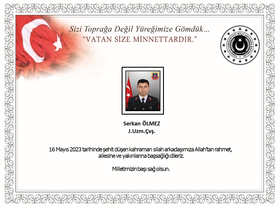 MİLLİ SAVUNMA BAKANLIĞI, ŞIRNAK’IN BESTLER DERELER BÖLGESİNDE PKK’LI TERÖRİSTLERE YÖNELİK