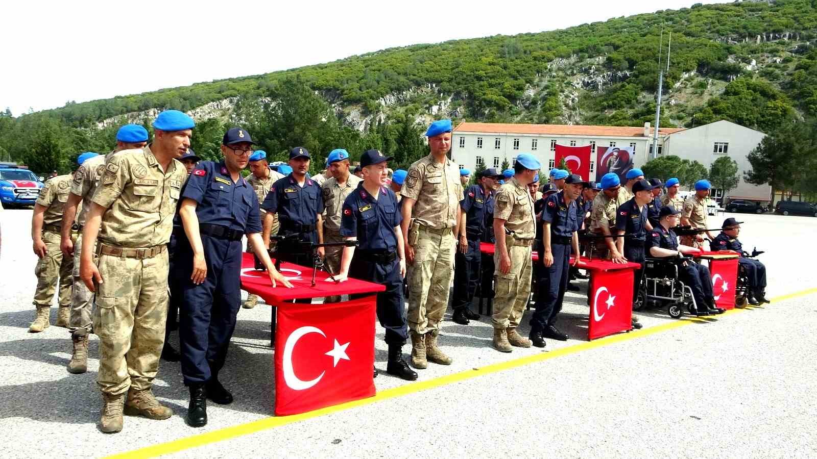 MUĞLA İL JANDARMA KOMUTANLIĞI'NDA TEMSİLİ ASKERLİK YAPAN 27 ENGELLİ, DÜZENLENEN