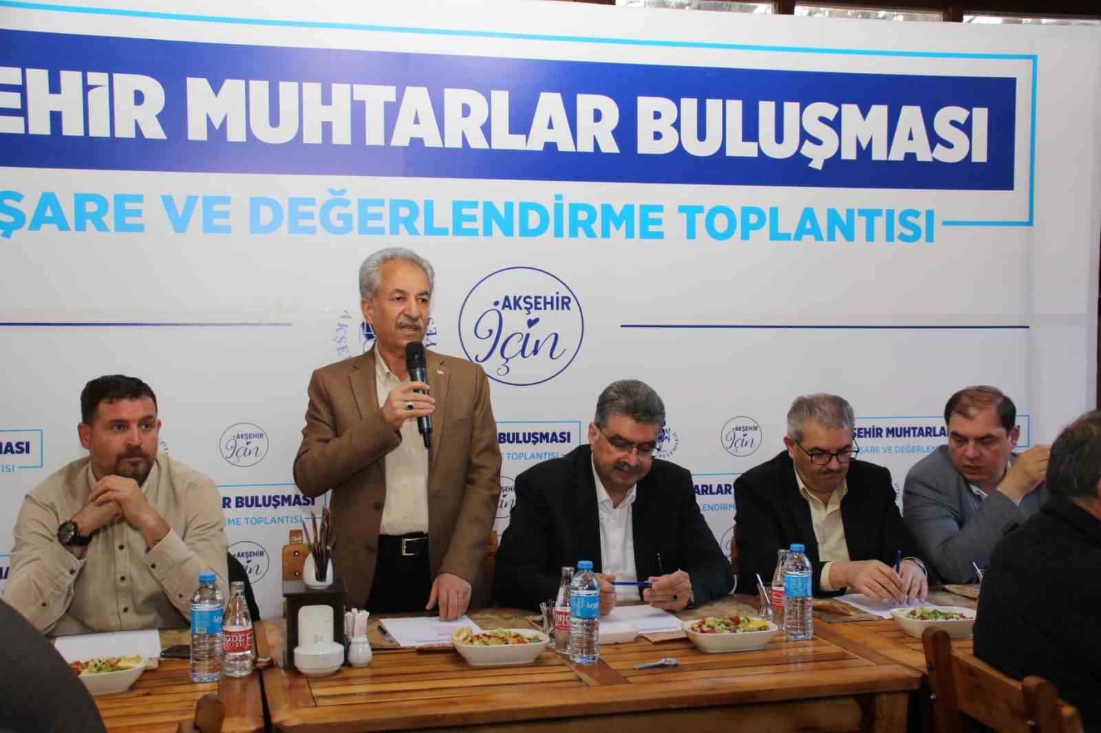 AKŞEHİR BELEDİYESİ TARAFINDAN İLÇE GENELİNDEKİ TÜM MAHALLELERİN MUHTARLARI İLE ‘AKŞEHİR