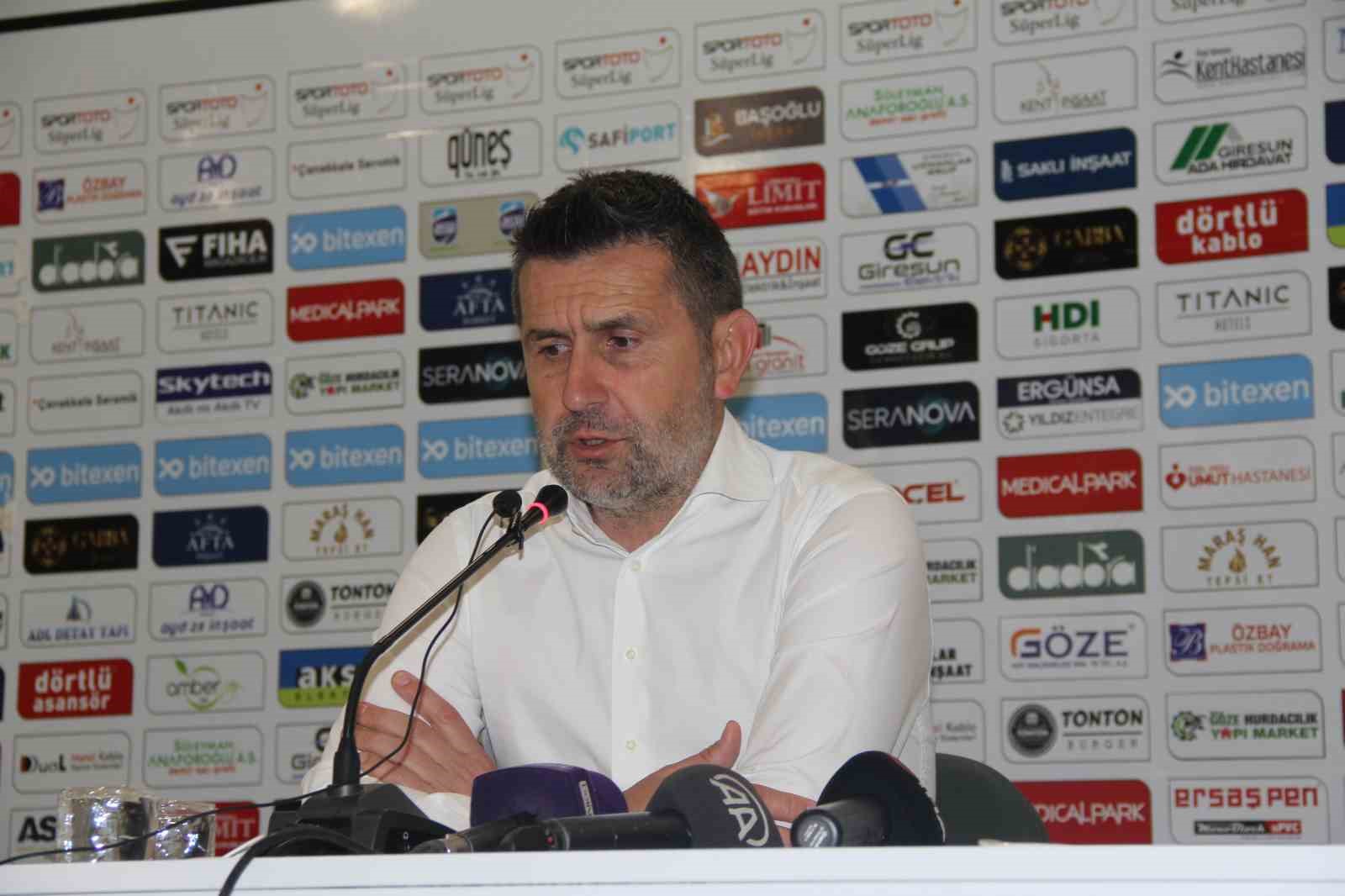 GİRESUNSPOR GALİBİYETİNİN ARDINDAN BASIN TOPLANTISINDA AÇIKLAMALARDA BULUNAN TRABZONSPOR TEKNİK DİREKTÖRÜ