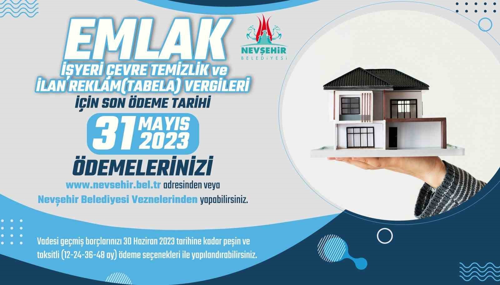 NEVŞEHİR BELEDİYESİ MALİ HİZMETLER MÜDÜRLÜĞÜ, 2023 YILI EMLAK, ÇEVRE TEMİZLİK