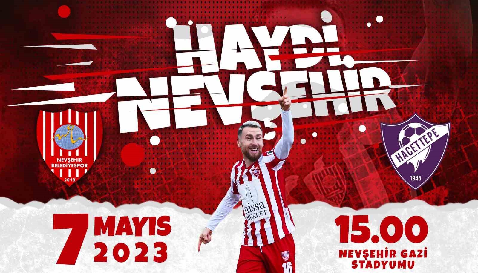 NEVŞEHİR BELEDİYESPOR YÖNETİMİ, KIRMIZI BEYAZLI EKİBİN HAFTA SONU OYNAYACAĞI HACETTEPE
