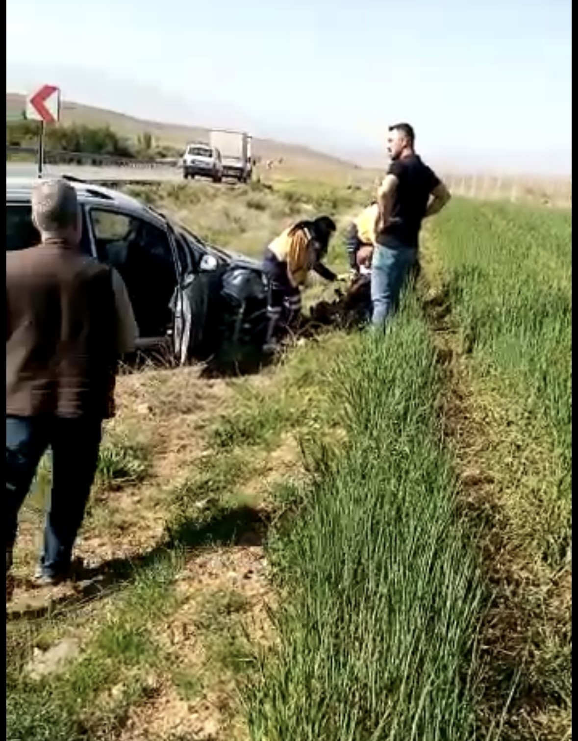 NİĞDE’NİN ULUKIŞLA İLÇESİNDE MEYDANA GELEN TRAFİK KAZASINDA 2 KİŞİ YARALANDI.