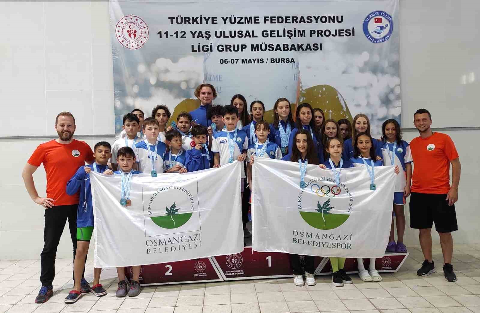 OSMANGAZİ BELEDİYESPOR YÜZME TAKIMI SPORCULARI, ATICILAR OLİMPİK YÜZME HAVUZU’NDA DÜZENLENEN