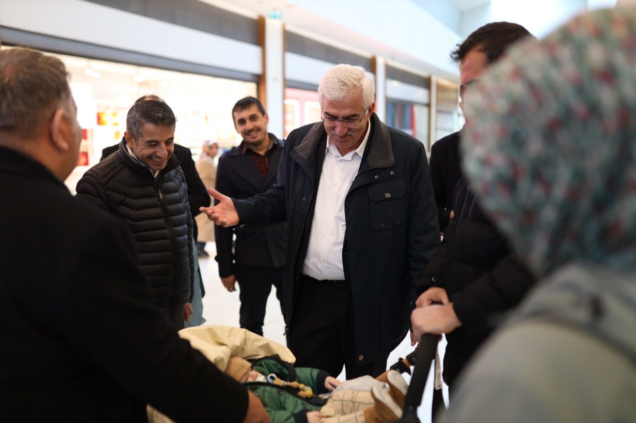 ERZURUM AK PARTİ MİLLETVEKİLİ ADAYI MEHMET EMİN ÖZ, SEÇİM ÇALIŞMALARINI