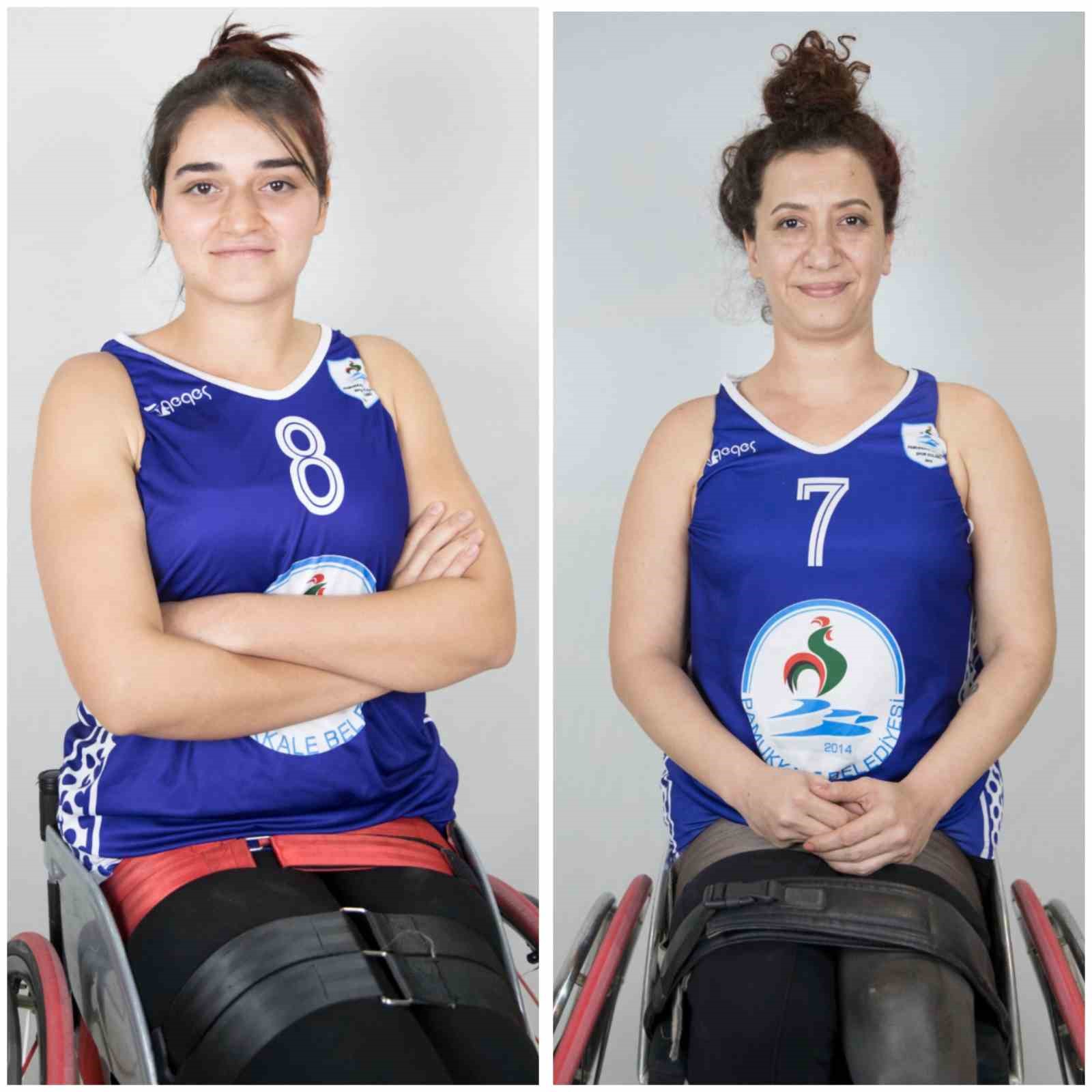 PAMUKKALE BELEDİYESPOR’UN TEKERLEKLİ SANDALYE BASKETBOL TAKIMINDA FORMA GİYEN MİNE ERCAN