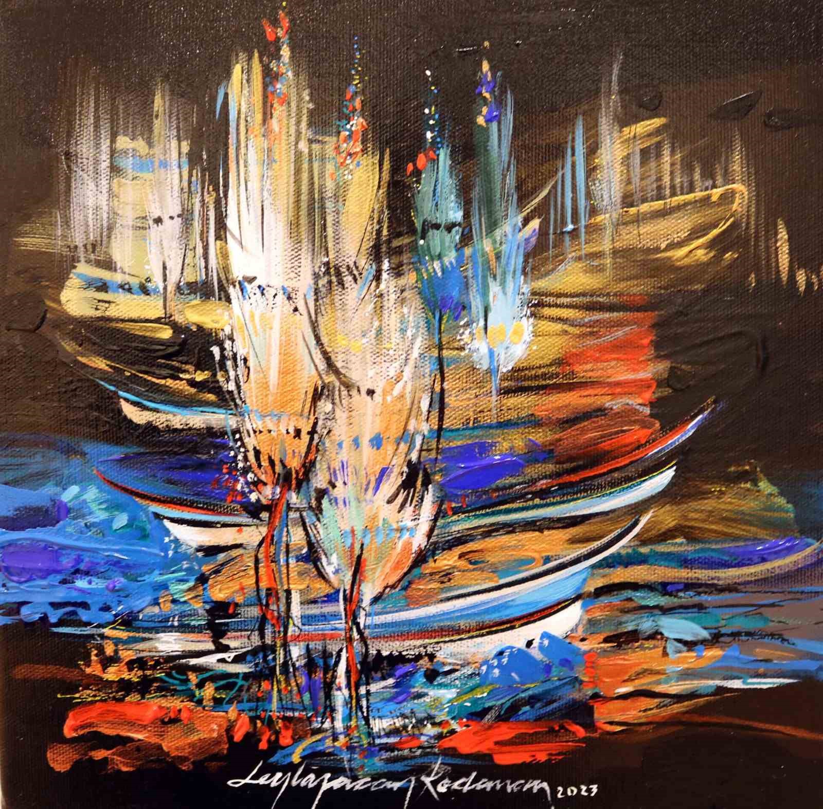 AKADEMİSYEN RESSAM LEYLA AFACAN KODAMAN’IN 28 NİSAN’DA SANKO SANAT GALERİSİ’NDE